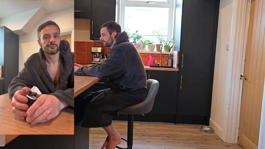 My turn to fuck him over the kitchen side for once, instead of the other way around 😈