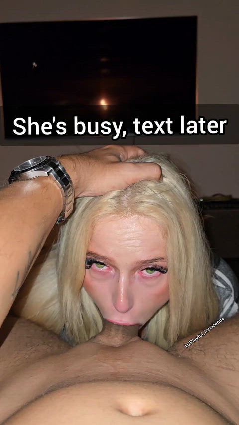 She has been ignoring you for hours and you receive this snap