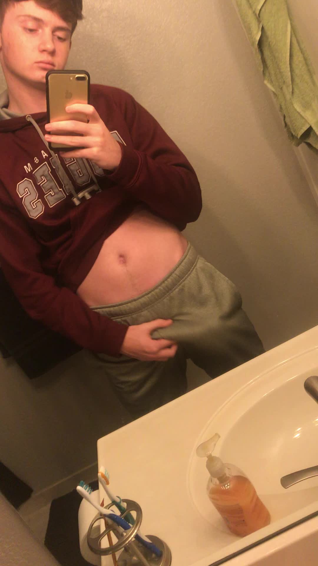 Usually what happens when I wear these sweats in public