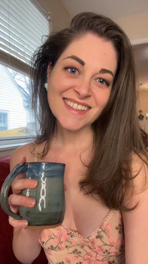 Good morning! ☕️ Say it back here --> https://onlyfans.com/oneblueiris https://fansly.com/OneBlueIris thumbnail