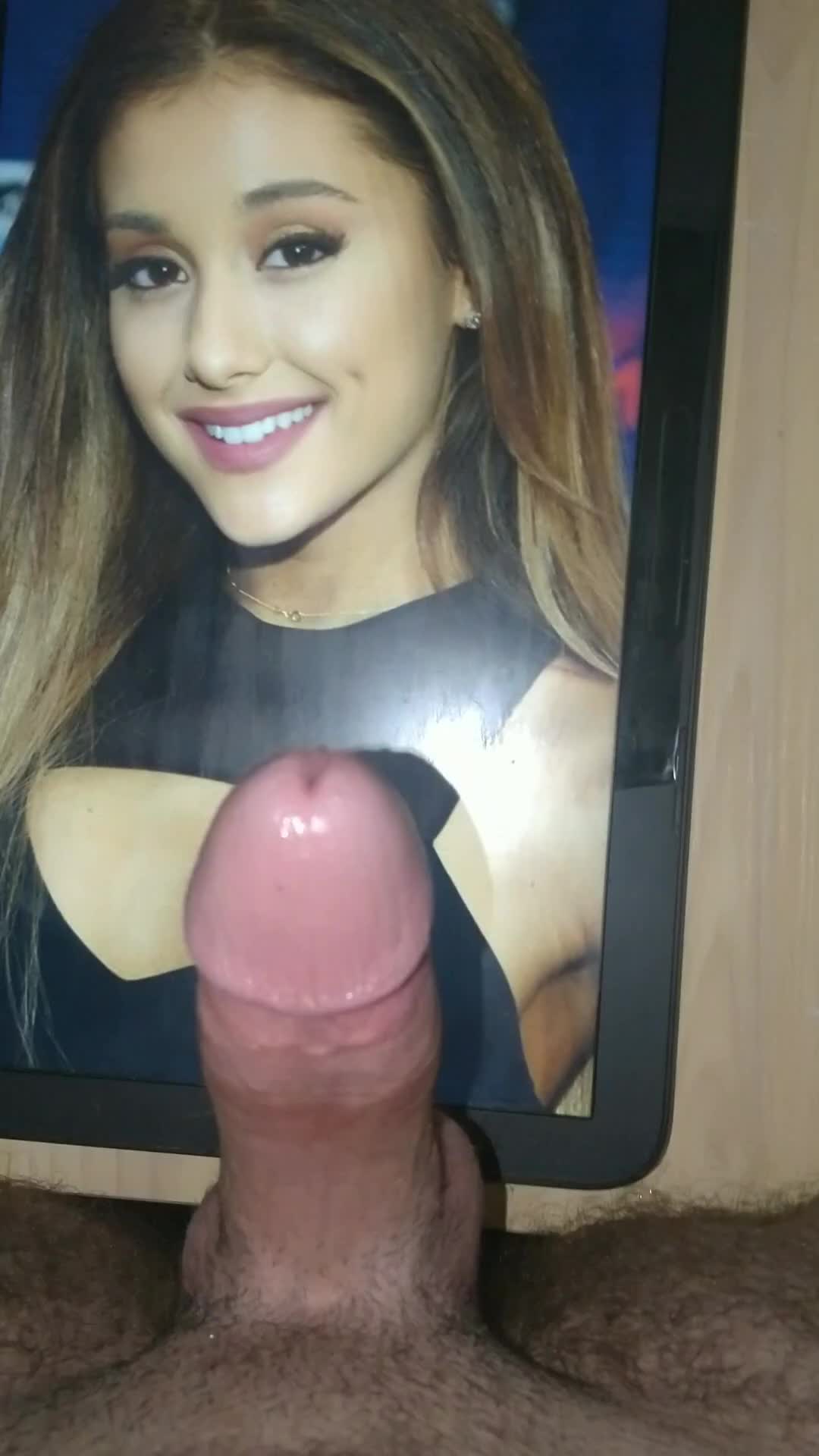 Hands Free Cum Tribute For Ariana Grande's Pretty Face