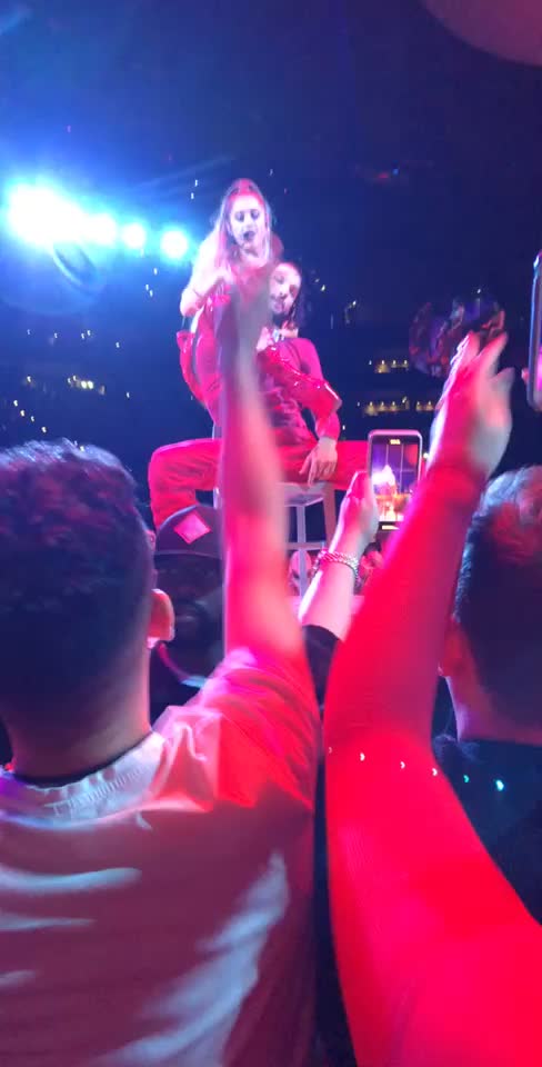 Ariana and a lucky guy