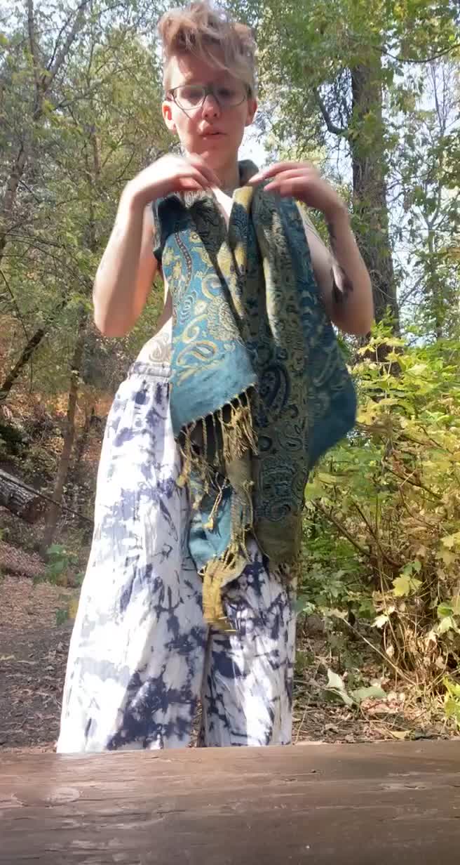 Decided to stop on the hiking trail and strip down ;)