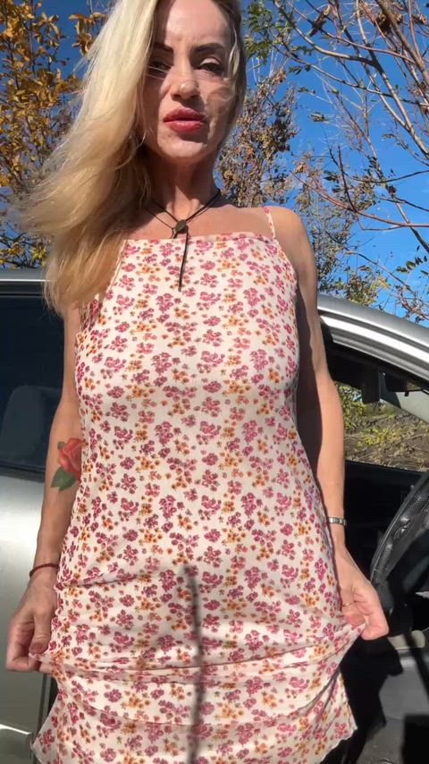 I love showing my boobs in public