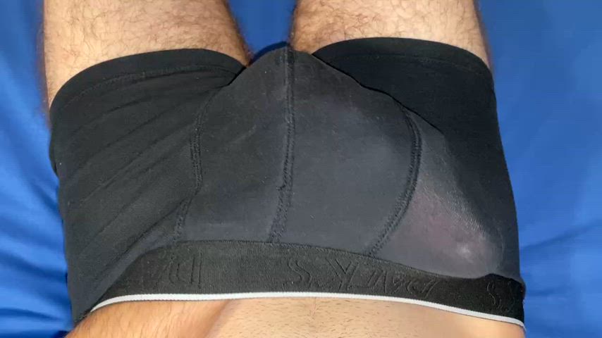 [23] stroking my hard cock in my boxers