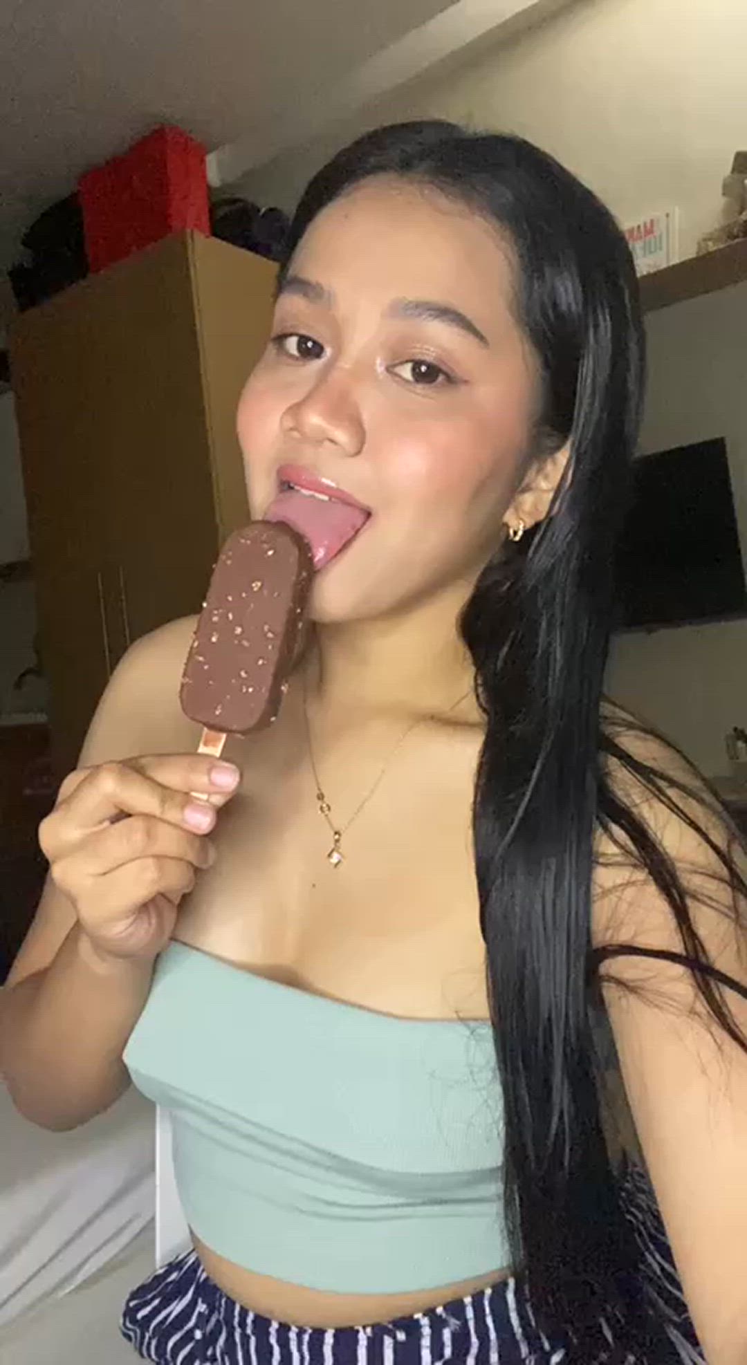 Asian, Asianhotwife, Blowjob, Licking, Long Hair, Long Tongue