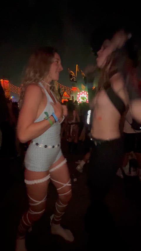 When the beat drops at the rave