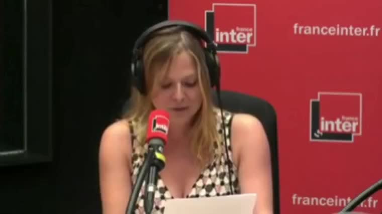 French public radio host Constance stripping
