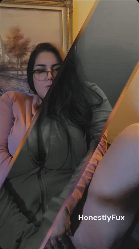 Amateur BBW Babe Brunette CamSoda Camgirl Chubby Cute MILF Natural Tits Porn GIF by camsoda