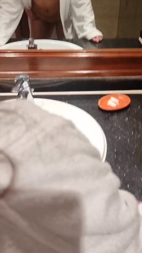 Surprising my fiancé with a little update from the "girls only" spa weekend I booked on his credit card