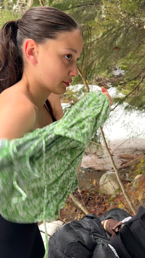 we got caught being naughty outside