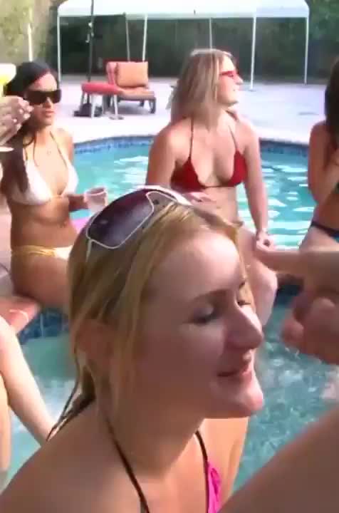 She's Taking This Pool Party to The Next Level