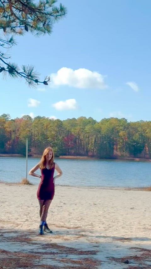 My cute kind of awkward redhead self