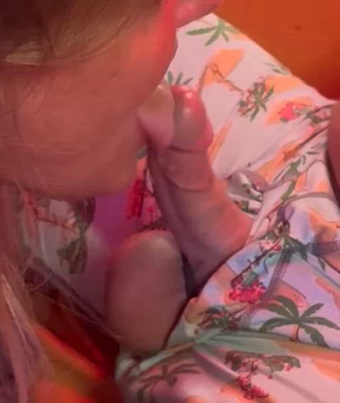 Licking the tip
