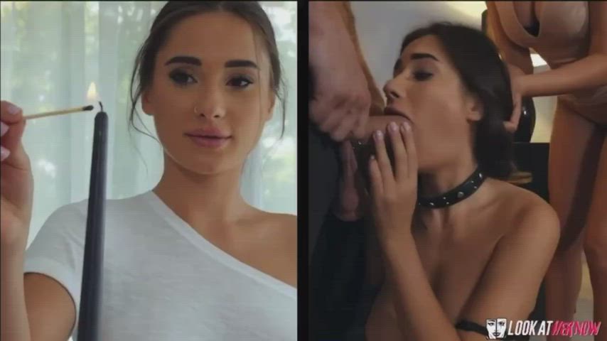 Big Dick Big Tits Blowjob Liya Silver Pornstar Split Screen Porn Tattoo Teen Tits Porn GIF by mollatare