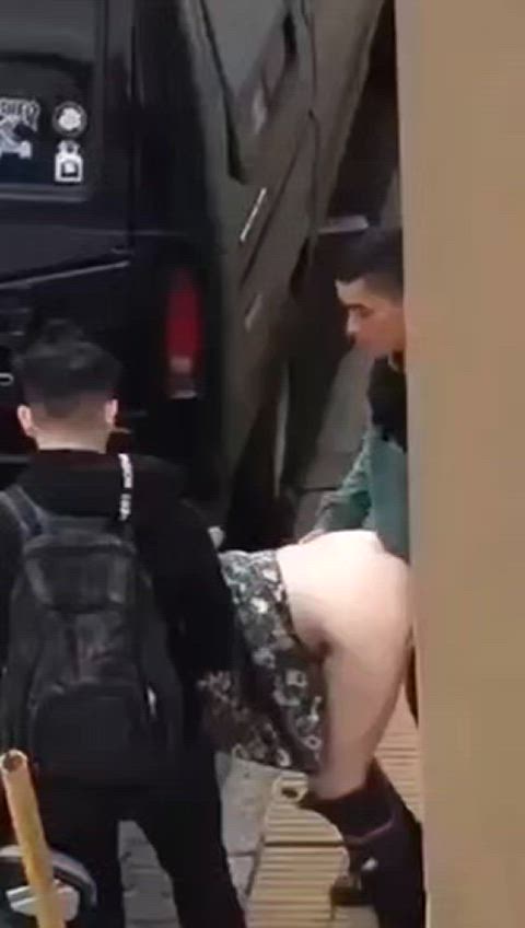Amateur Ass Caught Exhibitionism Exhibitionist Public Sex Threesome Voyeur r/ExposedToStrangers Porn GIF by populardick