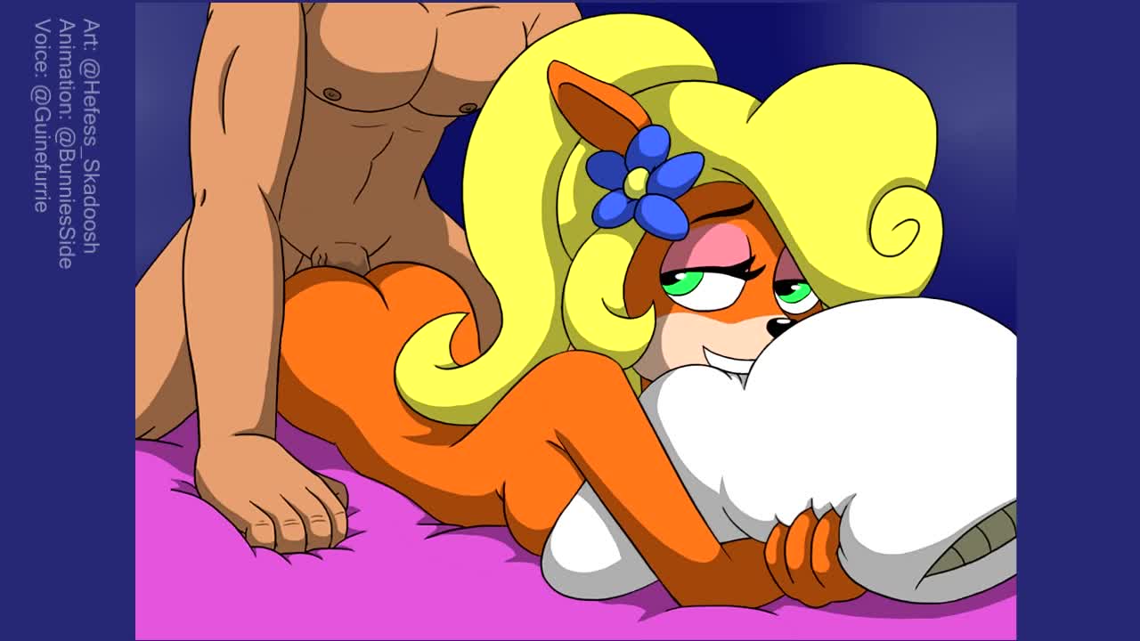 Coco Bandicoot Having Fun Animated