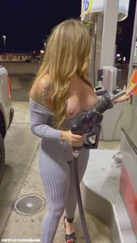 Amateur Boobs Exhibitionist Flashing MILF Public Tits Porn GIF by duromami