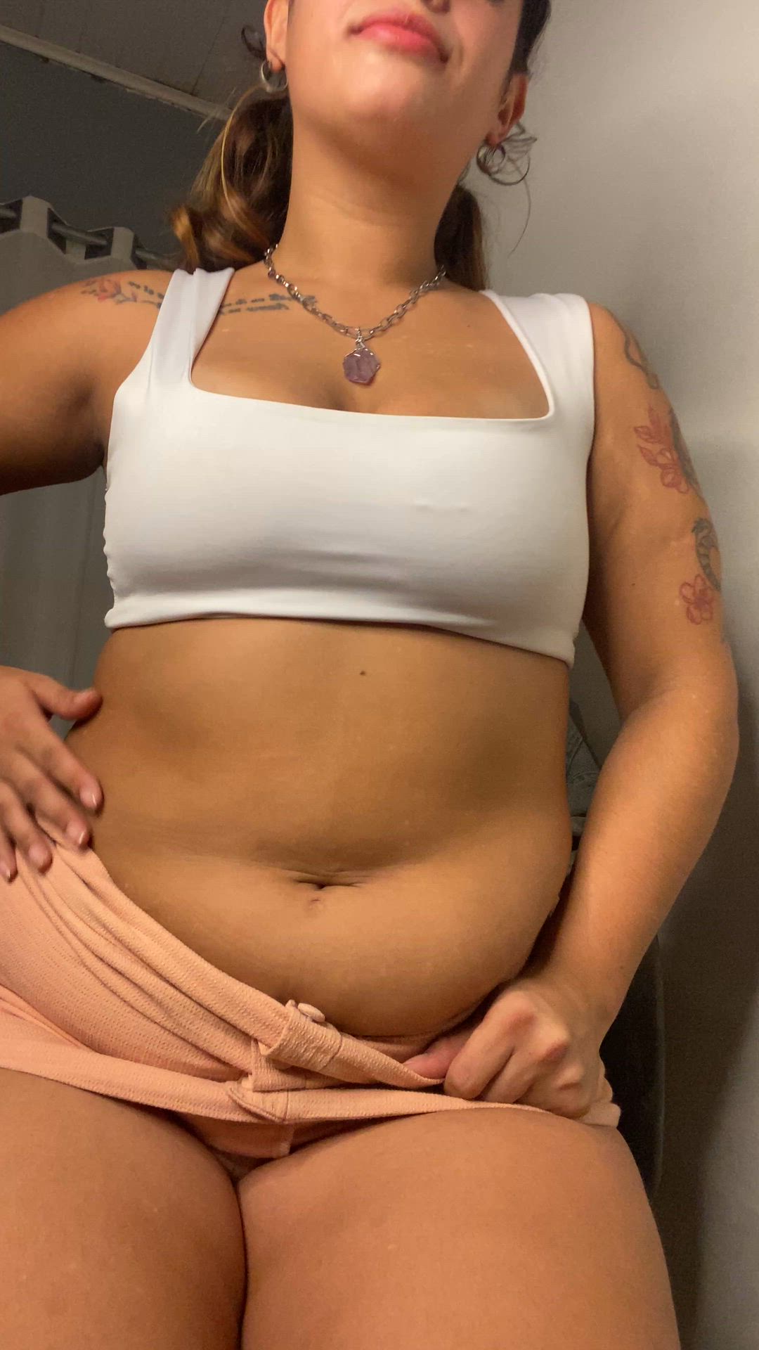 Come and bury your face in my belly