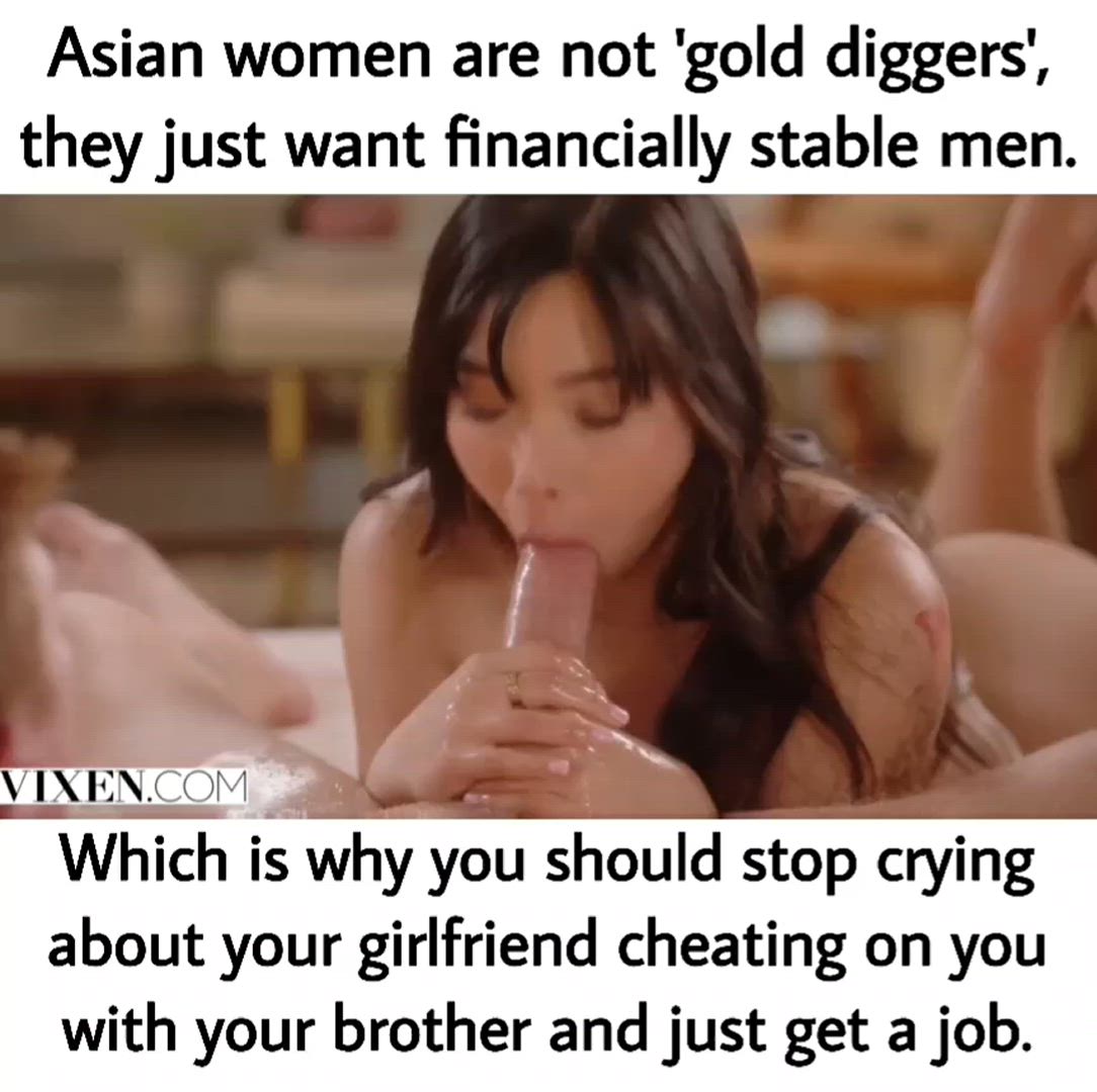 Asian, BWC, Big Dick, Blowjob, Caption, Cheating