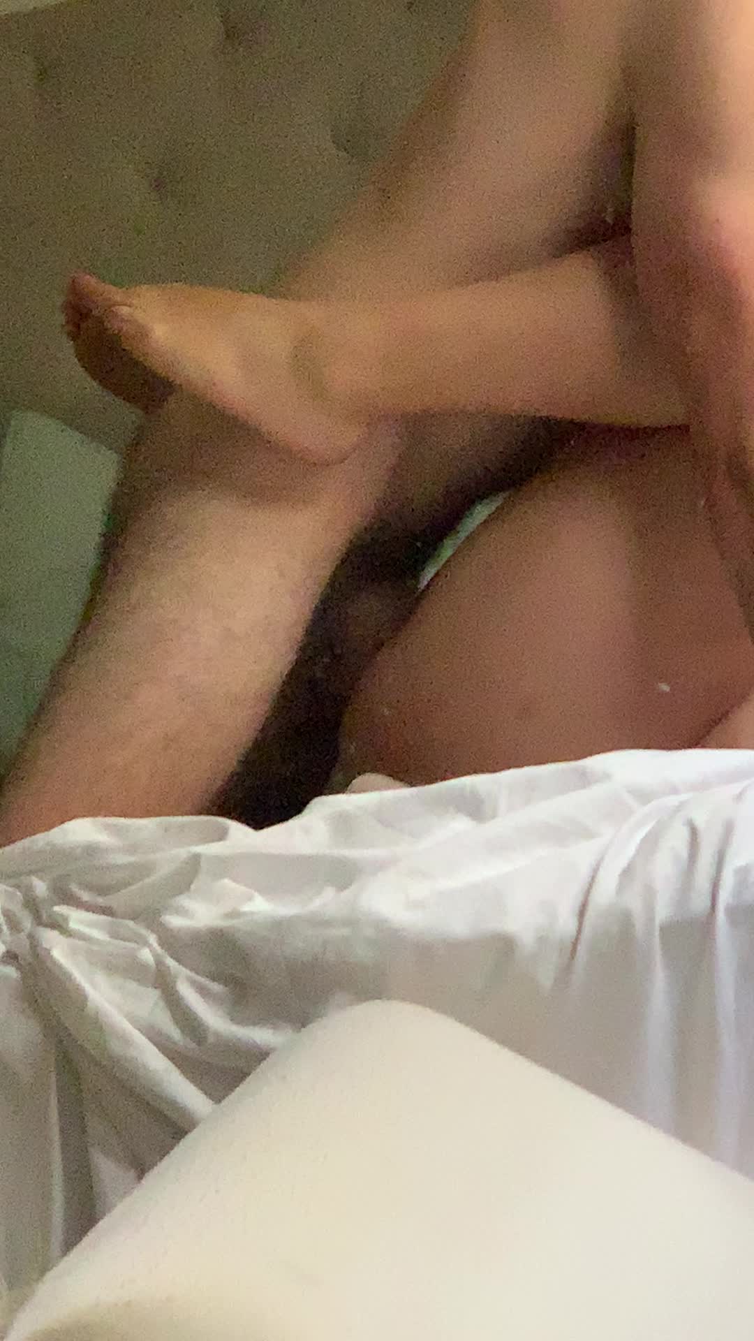 I struggled to take his big cock this morning