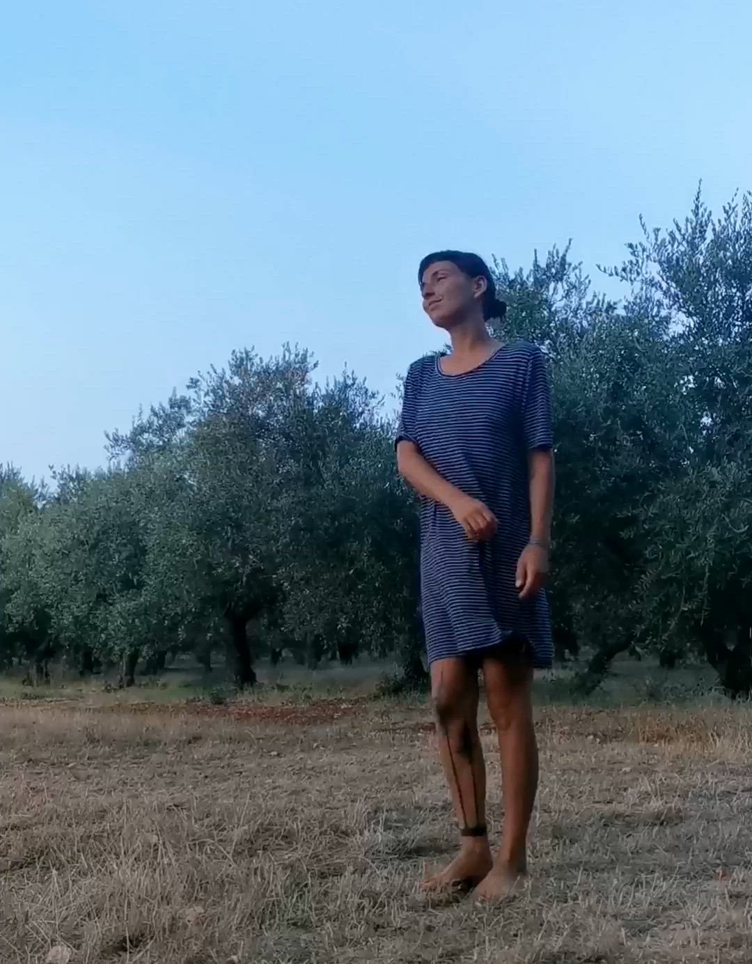 Just walking my dogs and dancing for the rain