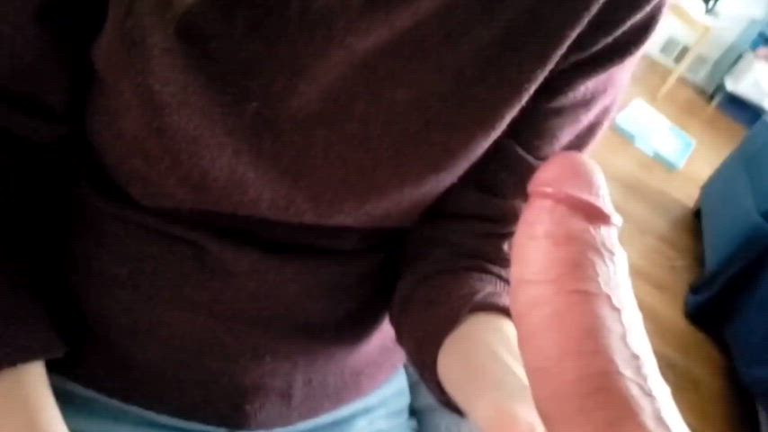 Virginia Earl pleases one of her favorite cocks.