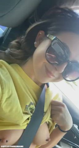 Amateur Blowjob Compilation Cumshot Facial Flashing Nipple Piercing Public Teen Porn GIF by duromami
