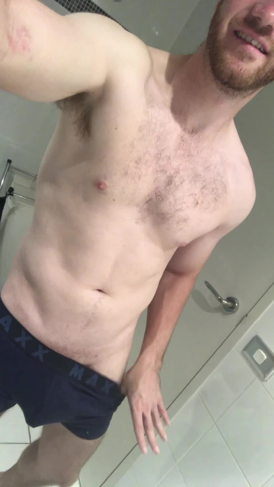 It was so hot today I couldn’t wait to strip after sport!