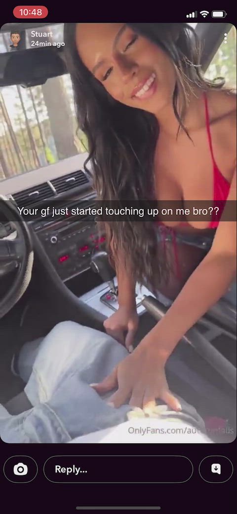 Your Gf Gets Turned On By Tree's So When Her Work Retreat Was In The Woods She Grabbed The Closest Guy And Fucked Him