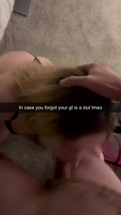 Hard to admit I’m a slut when his cock is in my throat. My bf can just watch and see what I’ve become. I bet his little cock leaks knowing I’ve turned him into a cuck from so much cheating.