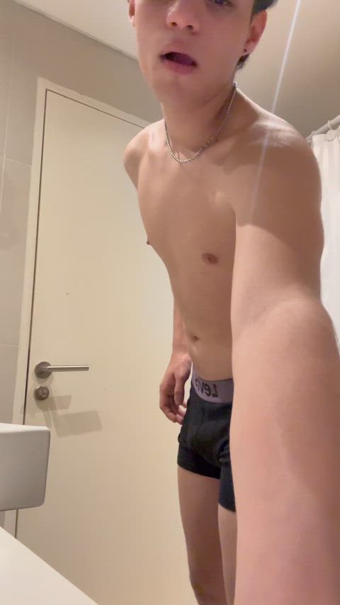 The key to my boy pussy is a good slap on my ass :) [18]