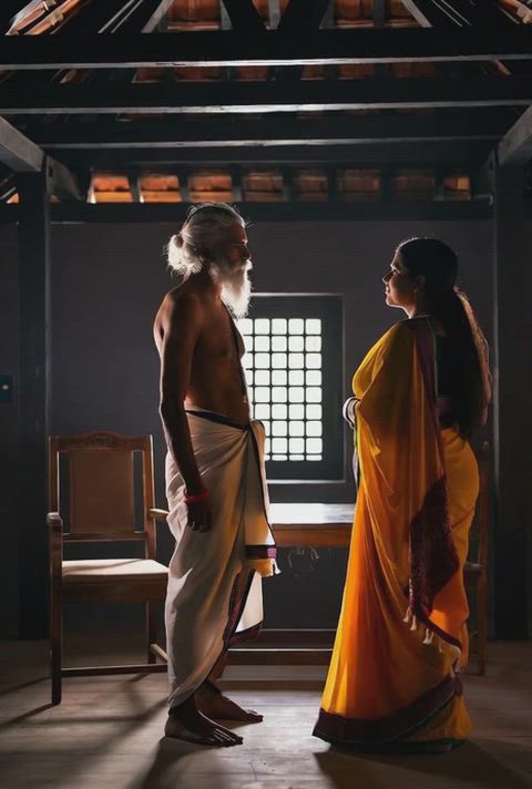 Aunty takes Sarpanch’s blessings