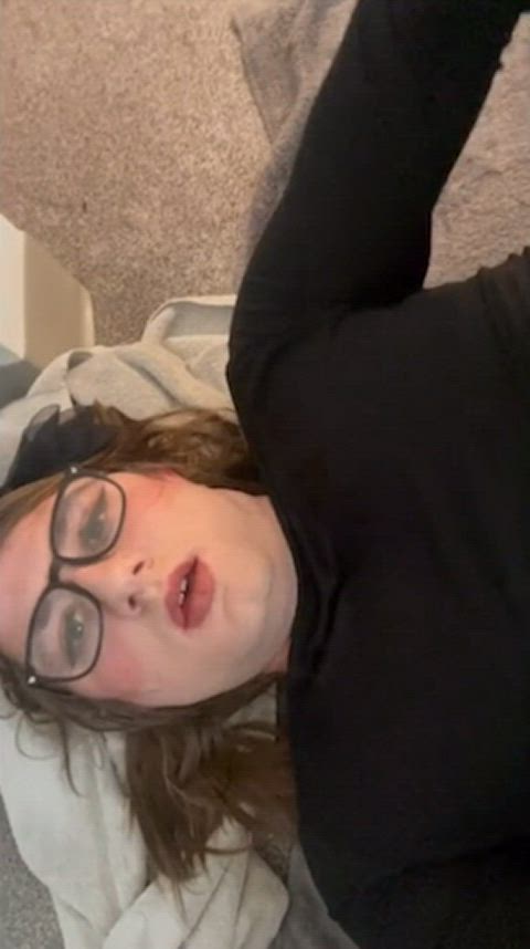 Cum Cum On Tits Cumshot Facial Girl Dick Girlcock Jerk Off Solo Trans Trans Woman Porn GIF by captaincumz