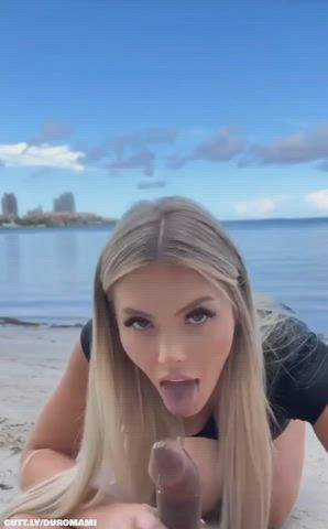 Beach Big Tits Cowgirl Cum On Ass Public Reverse Cowgirl Riding Sex Porn GIF by duromami