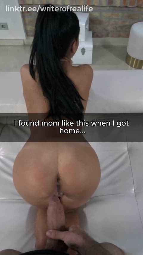 Mom loves messes as long as it's inside her...