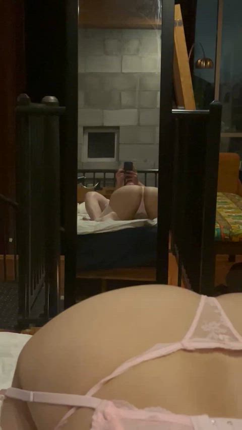 Hotwife in the mirror