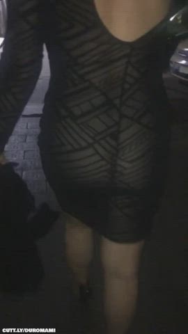 Amateur Dress Exhibitionist Hotwife Public See Through Clothing Sheer Clothes Tits Upskirt Porn GIF by duromami