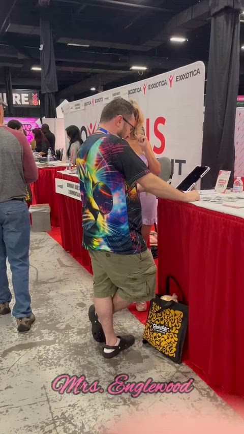 Me greeting fans at Exxxotica New Jersey last weekend