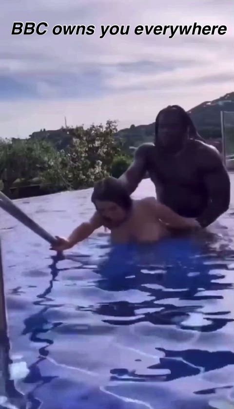 pounded by a bbc in the pool 🥺