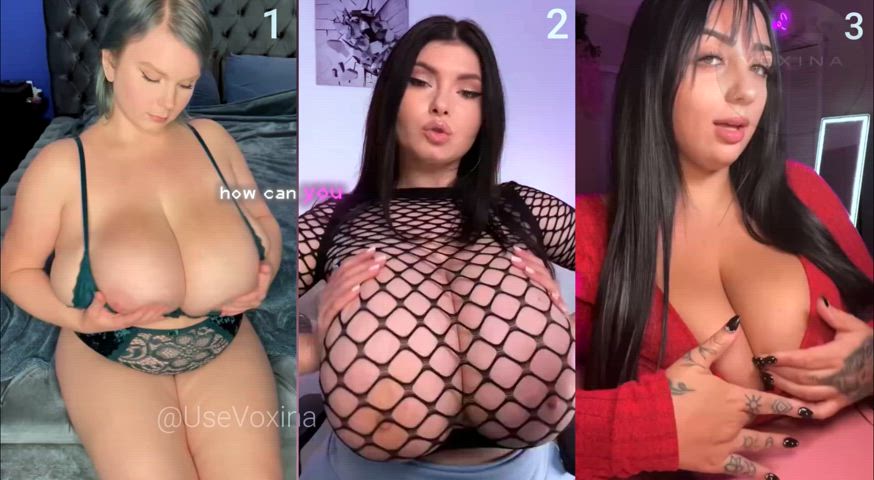 WHICH PAIR OF GODDESS TITTIES ARE YOU CHOOSING? 🍒💦🥛