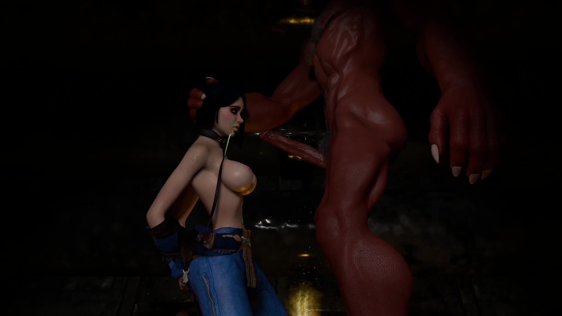 Vault Meat plays with a mutant