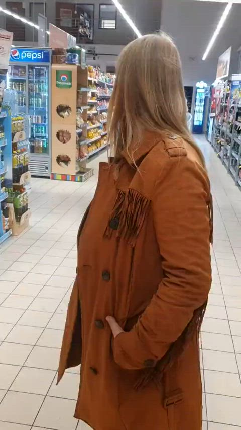Big Tits Blonde Caught Exhibitionism Exhibitionist Flashing Huge Tits Public Voyeur r/CaughtPublic Porn GIF by populardick