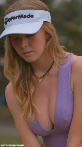 Boobs Cleavage Cute Outdoor Pretty Slow Motion Sport TikTok Porn GIF by duromami