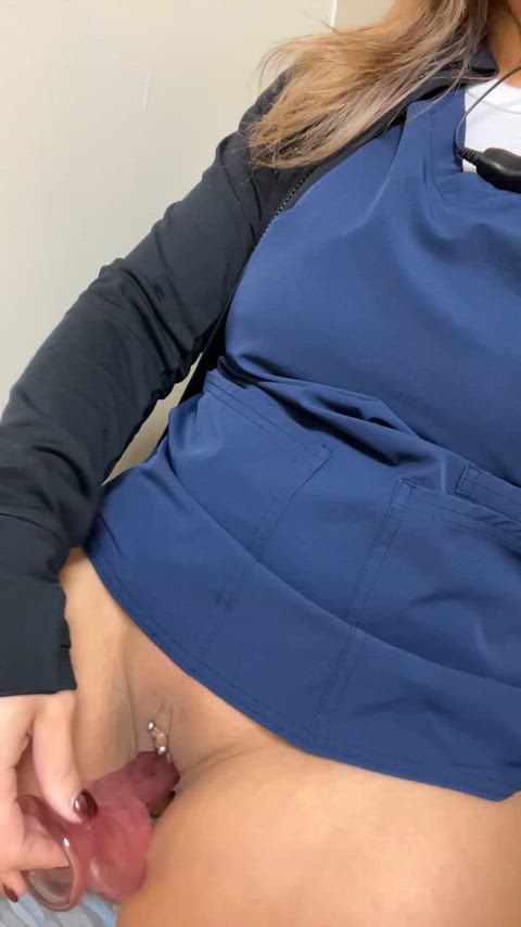 I always have a toy at work, because I’m always horny