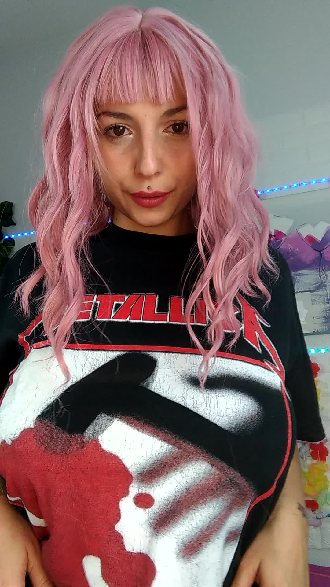 Metallica shirts hide my E cups well