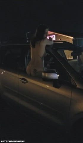Amateur Car Exhibitionist Exposed Girlfriend Nudity Public Tattoo Voyeur Porn GIF by duromami