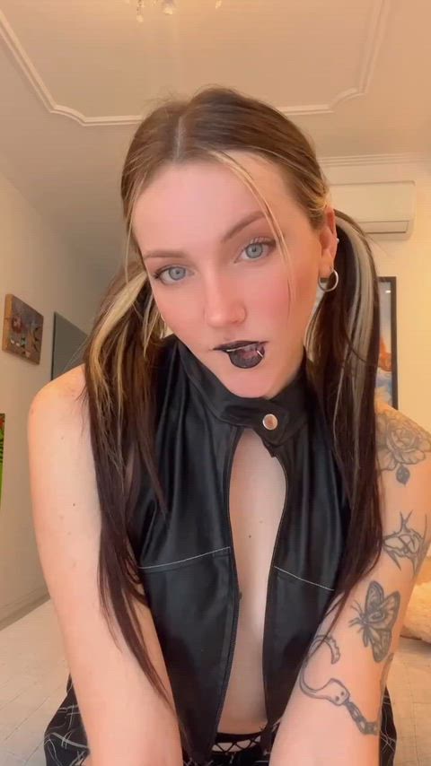 Just me goth girl, my body, and your dirty thoughts