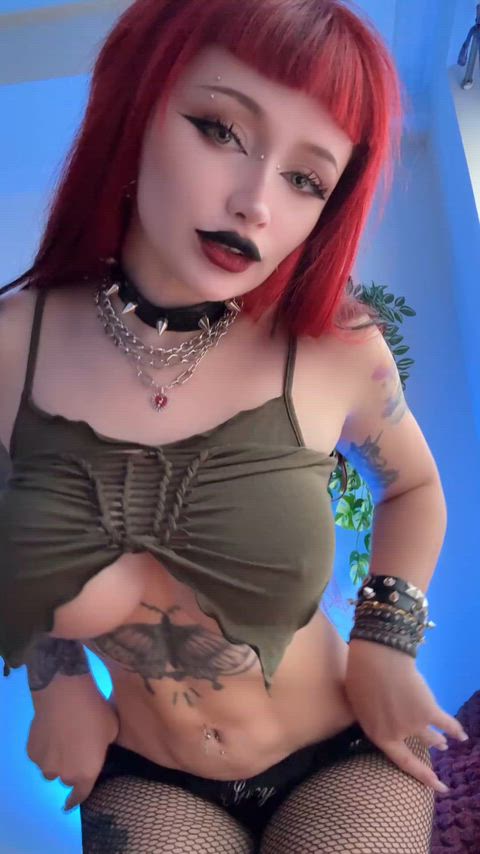 Goth NSFW Tattoo Porn GIF by leahmeowmeow