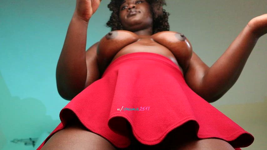 Just a raw rubdown on my natural tits